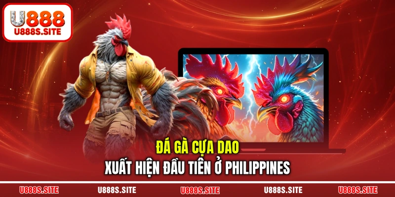 Đá gà cựa dao xuất hiện đầu tiên ở Philippines Đá gà cựa dao xuất hiện đầu tiên ở Philippines