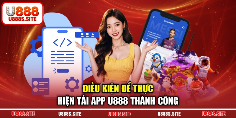 Điều kiện để thực hiện tải app U888 thành công Điều kiện để thực hiện tải app U888 thành công